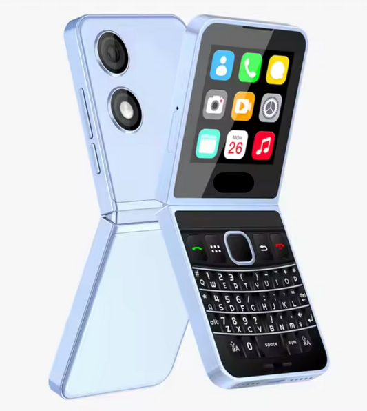 Brand Retro Phone 1.0 - With Qwerty Keyboard - Sky Blue